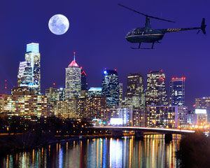 Private Helicopter Tour Philadelphia, Sunset Flight - 30 Minutes